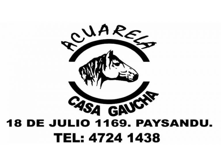 Acuarela Casa Gaucha